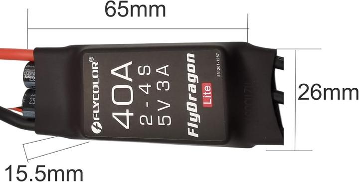 Produktbild Flycolor Geschwindigkeitsregler 40A für RC Drohnen (Drohnen Akku)