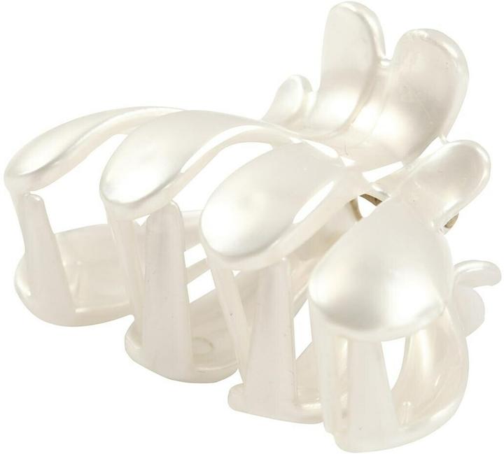 Creativ Company Glissière pour cheveux en nacre 6 x 3,8 cm, 2 pièces (2 pcs)