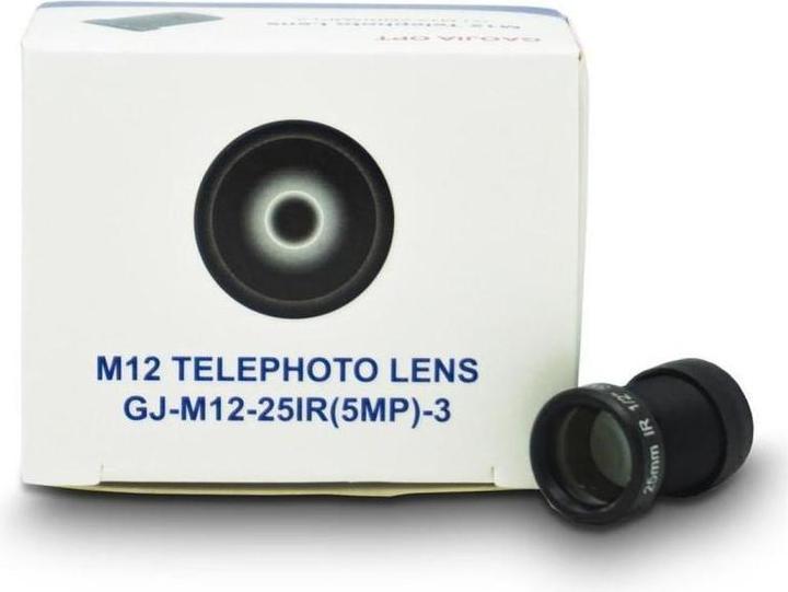 Image du produit Raspberry Pi EB43132 - Objectif téléobjectif 25mm 5MP pour caméra RPi M12 HQ