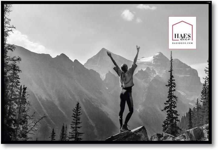 Actual product image Haes Deco Deco Kunststoff-Fotorahmen 40x60 cm EF9B Easy Frame Schwarz (40 x 60 cm)