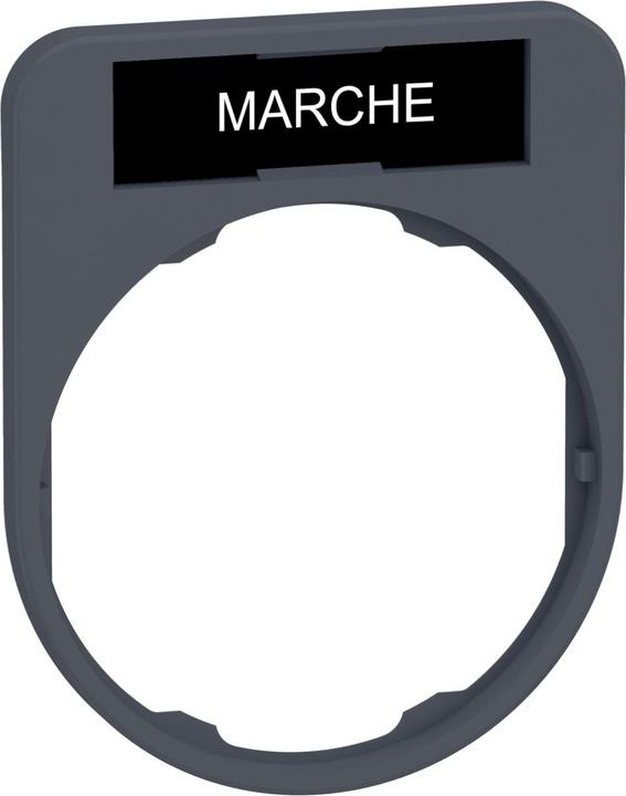 Actual product image Schneider Electric Label holder 40x50mm, with label MARCHE, ZBYF2103C0