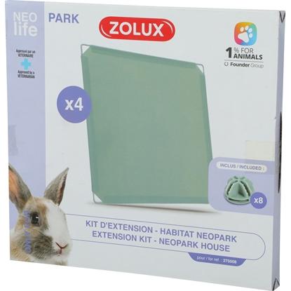 Extension Pour Cage Modulable Pour Lapin Park 1.84 M² Panneaux Pleins