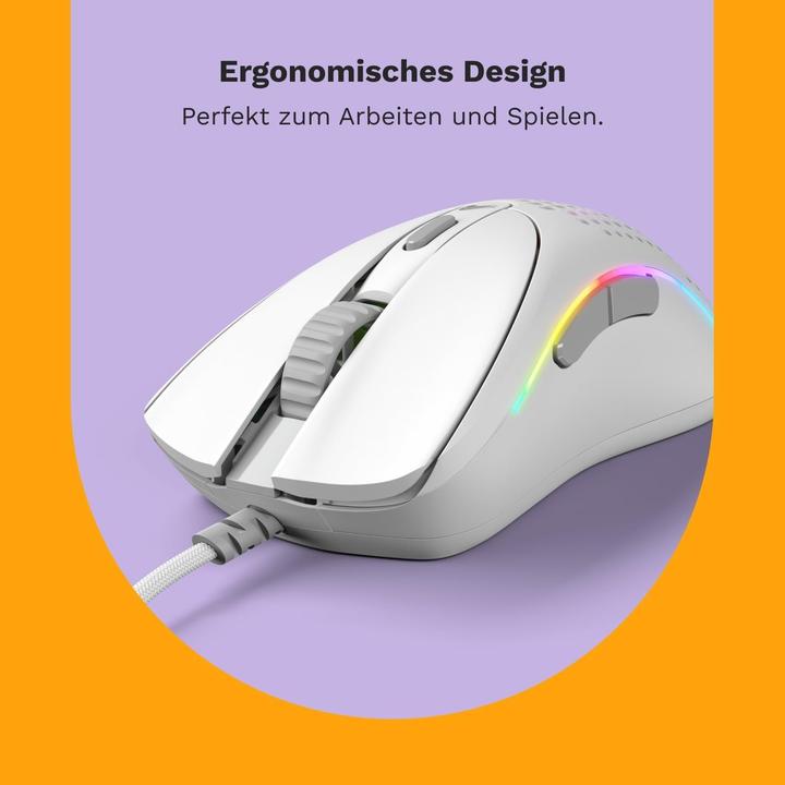 Actual product image Glorious PC Gaming Race Glorious Model D 2 gaming mouse - white (Cable)