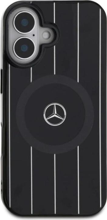 Produktbild Mercedes MEHMP16S23HRSK iPhone 16 6.1" czarny/black hardcase MB Double Layer Crossed Lines MagSaf (Apple iPhone 16)