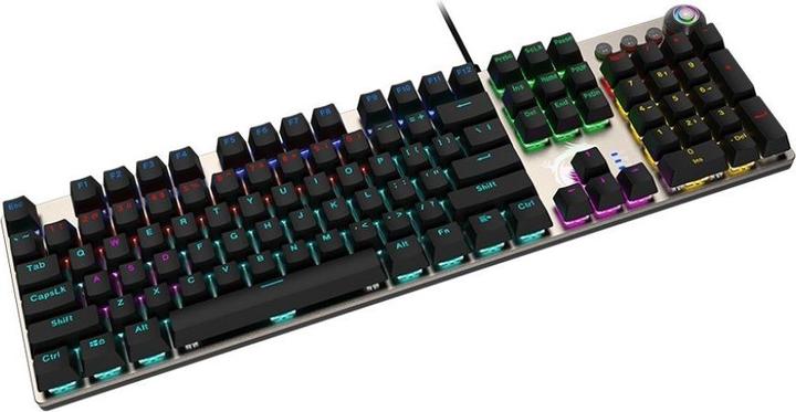 Actual product image MSI Forge GK310 RED DE GAMING Keyboard OS1-8ZA8013-000 retail (DE, Cable)