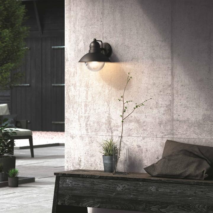 Actual product image Philips myGarden wall light 17237/30/PN,bw (2520 lm, E27, IP44)