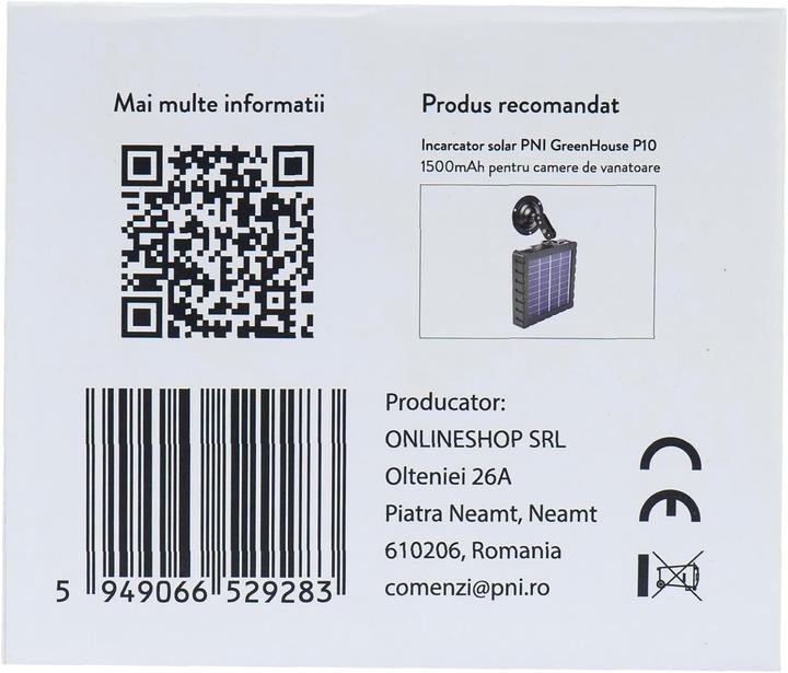 Actual product image PNI Hunting camera Hunting 550C Internet 4G LTE, live access and notifications via the Tuya