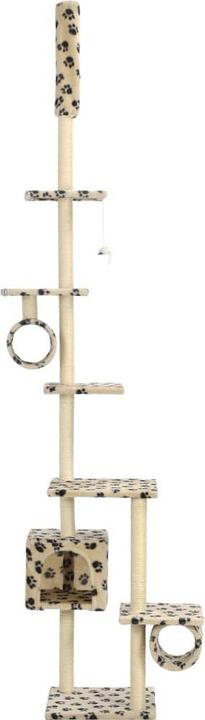 Actual product image vidaXL Kratzbaum (Beige with paw pattern)