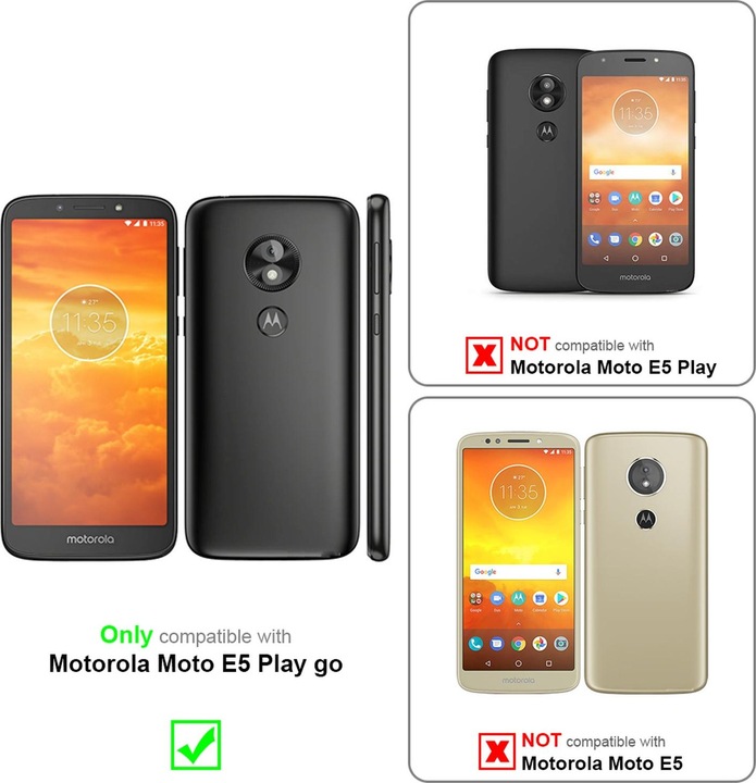 Produktbild Cadorabo TPU Liquid Silicone Case Cover (Motorola Moto E5 Play Go)