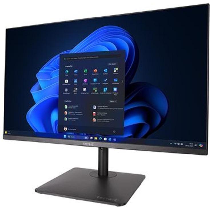 Terra PC-HOME All-in-One mit Monitor Komplettsystem RAM: 16 GB DDR4 HDD: 500 Bluetooth 5 USB 2.0 3.0 (500 GB, 16 GB, Grafica Intel UHD), PC, Nero