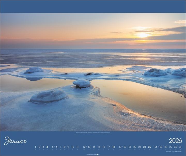 Produktbild Ostsee Kalender 2026 (55 x 46 cm, Harter Einband, Deutsch)