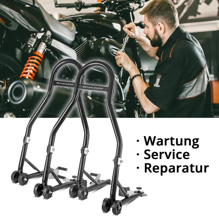 Image du produit Stahlwerk Motorrad-Montageständer mit 450 kg Tragkraft Universal-Motorradständer