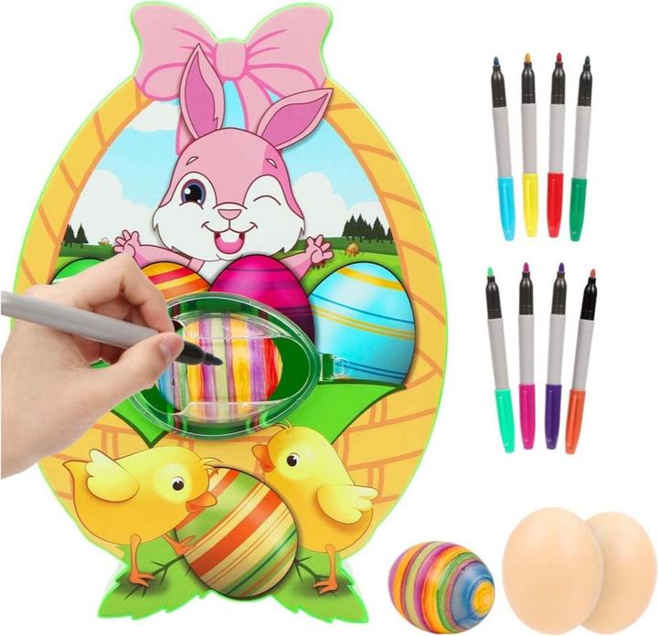 Image du produit I Am Creative Eier Malmaschine do it yourself Ostereier Mal Kit mit Spinner + Stifte