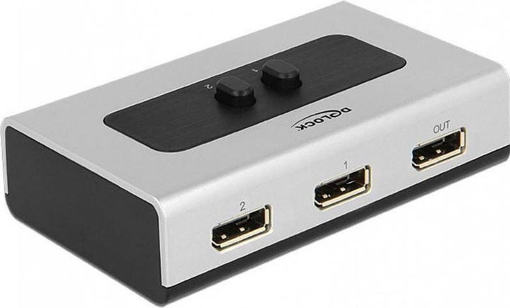 Delock Switch 2-port Displayport 1.1 manuell