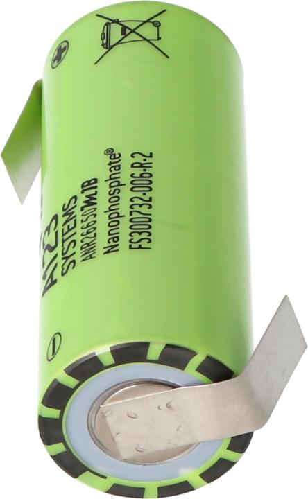 Image du produit A123 Systems Akku ANR26650M1B, mit Lötfahnen Z-Form (2500 mAh)