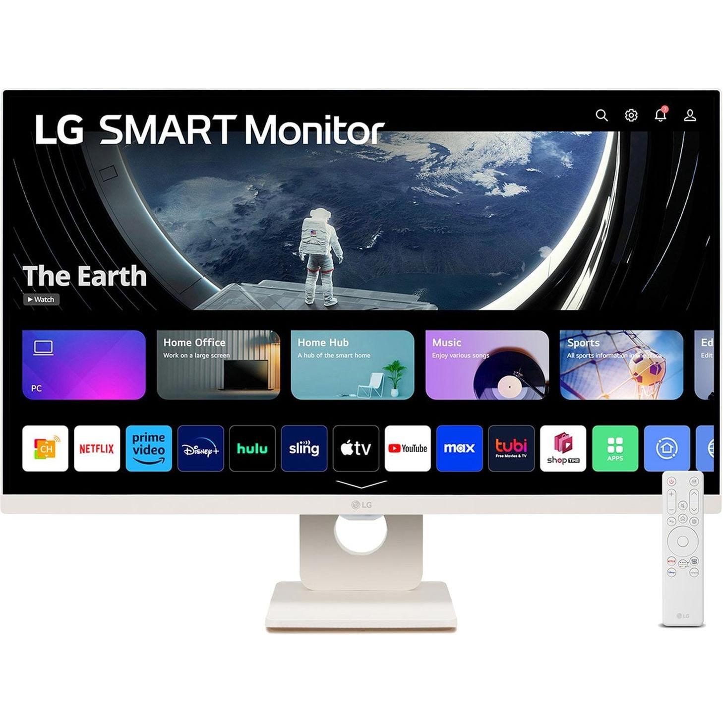 LG Smart 27SR50F-W.AEU (1920 x 1080 Pixel, 27"), Monitor, Weiss