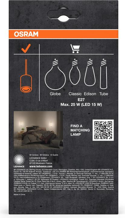 Actual product image Osram Vintage 1906 PenduLum Needle Beige (E27)