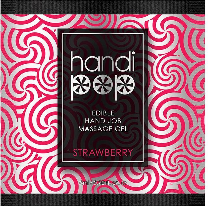 Productafbeelding Sensuva handipop edible massage gel strawberry 6 ml
