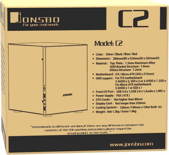 Produktbild Jonsbo C2 (Mini-ITX)