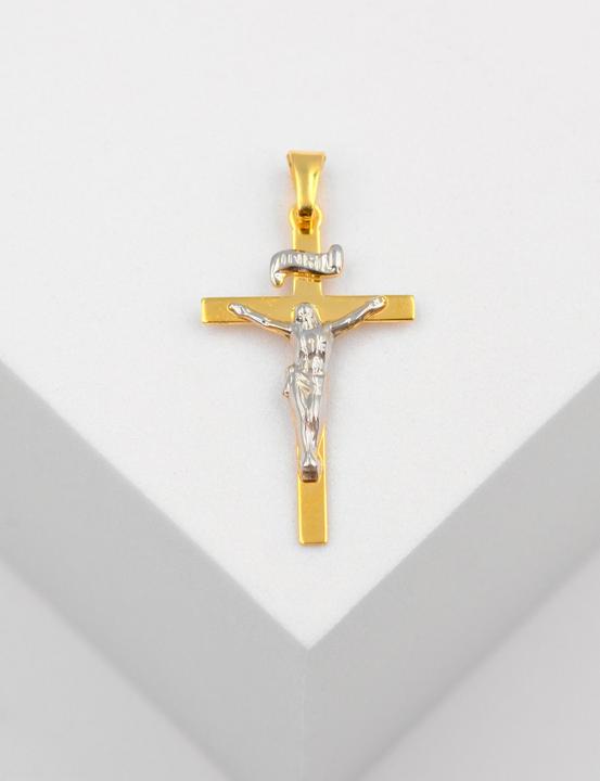 Image du produit Muau Croix (750, Or blanc, Or jaune 18 carats)