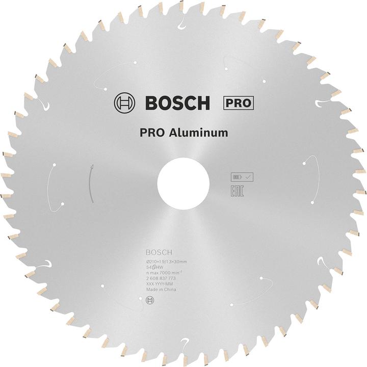 Actual product image Bosch Professional Zubehör PRO Aluminium cordless circular saw blade, 210 x 1.9 x 30 mm