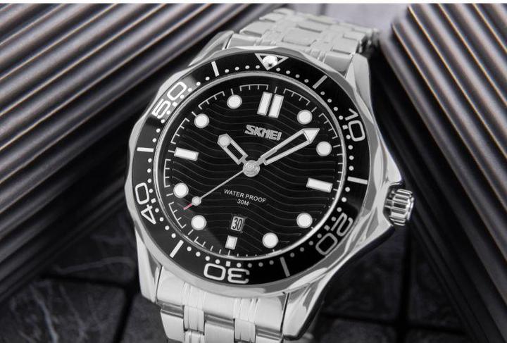 Actual product image Skmei 9276SISIBK Herrenuhr + BOX (Analogue wristwatch, 44 mm)