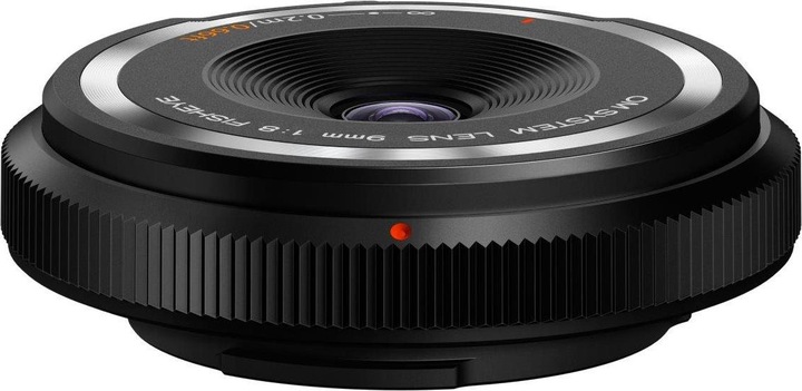 Actual product image Olympus OM System Body Cap Lens 9mm 1:8 fisheye (Micro Four Thirds, Micro Four Thirds)