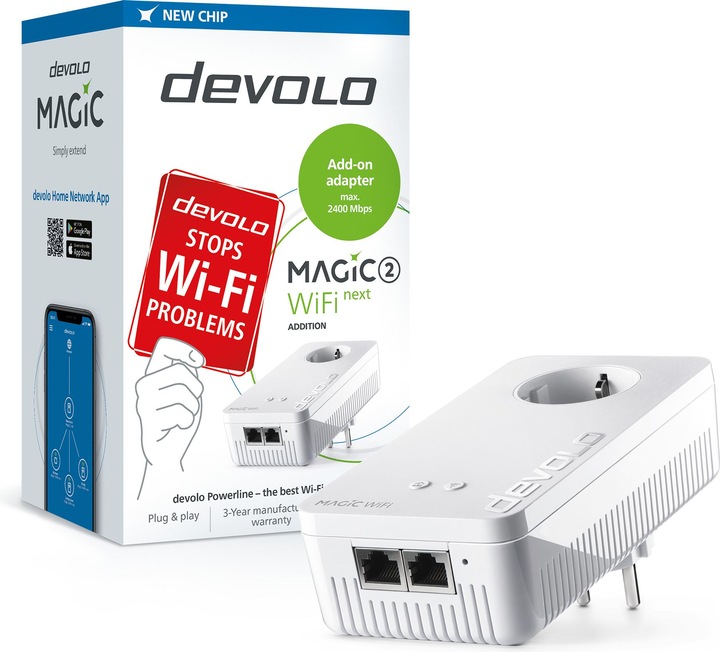 Productafbeelding Devolo Magic 2 Wifi next Single 1200 (1200 Mbit/s)