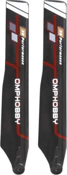 Actual product image OMP Hobby Main rotor blades Red M1 Evo