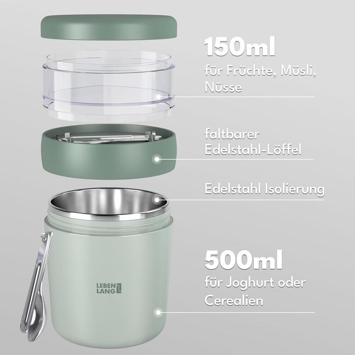 Produktbild Lebenlang Müslibecher To Go mit Löffel