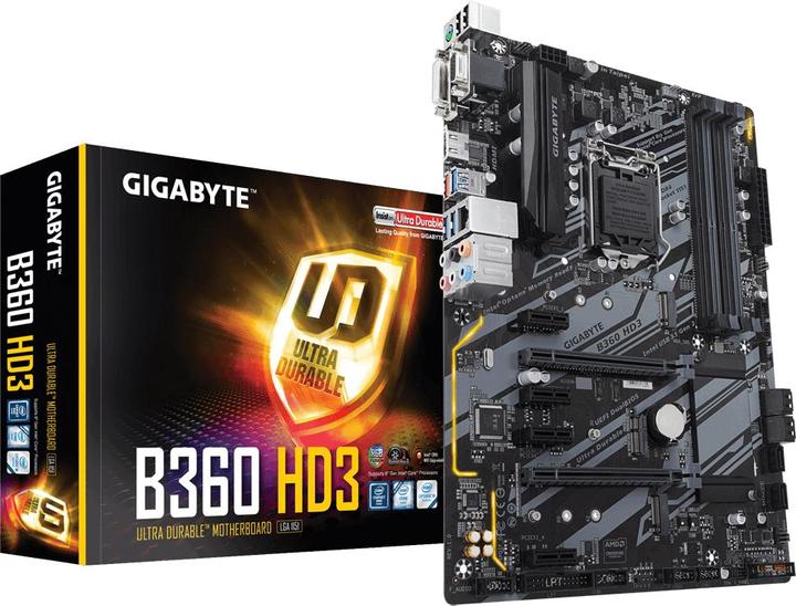 Produktbild Gigabyte B360 Hd3, Atx (LGA 1151, Intel B360, ATX)
