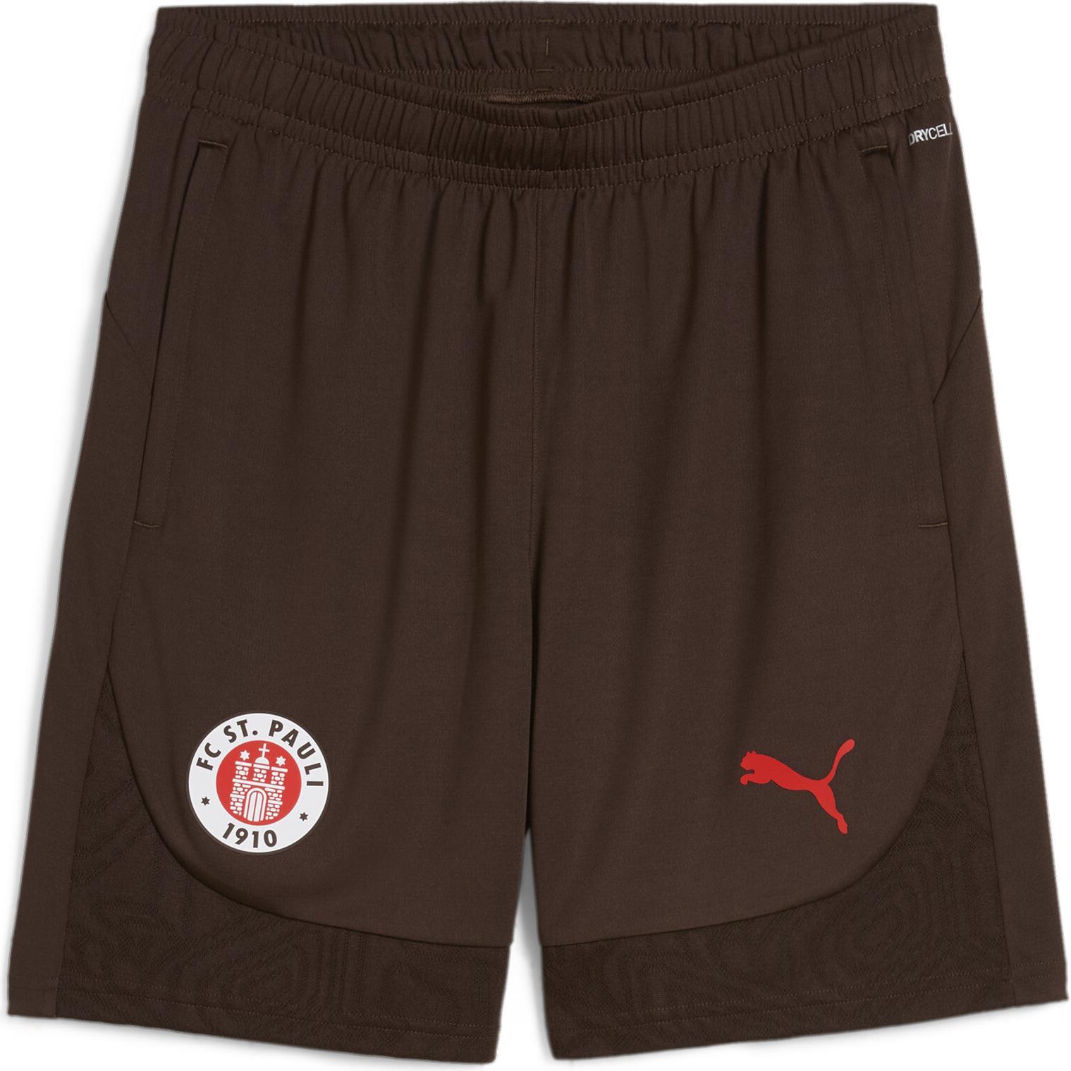 Puma, Herren, Sporthose, FCSP Training Shorts (L), Braun, L