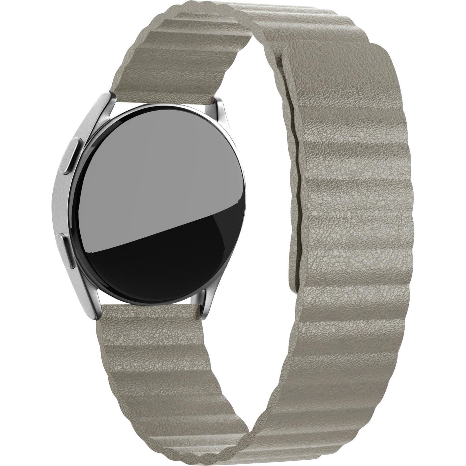 Thumbnail - Strap-it Lederarmband (20 mm, Leder, Galaxy Watch Active), Uhrenarmband, Braun