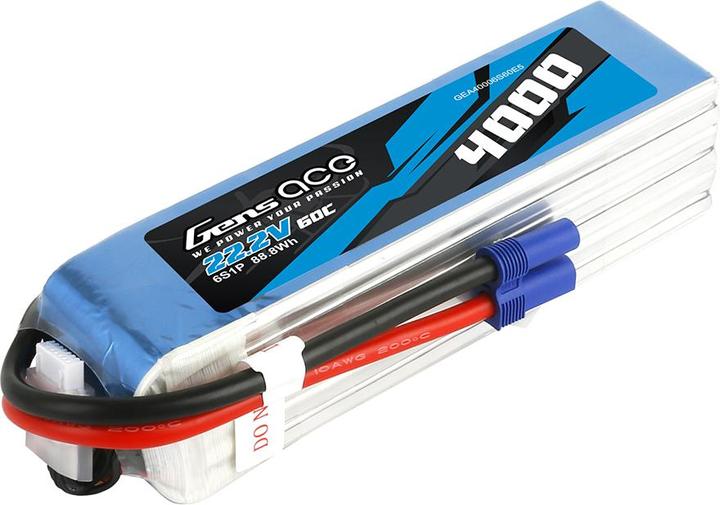 Produktbild Gens Ace RC-Akku LiPo 4000 mAh 22.2 V 60 C (22.20 V, 4000 mAh)