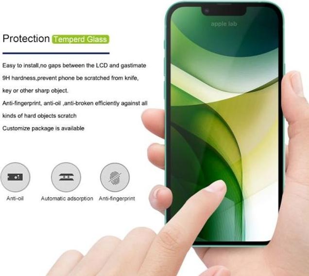 Actual product image Mocolo 2.5D Full Cover Protective Glass Screen Protector (1 Piece, Apple iPhone 13 mini)
