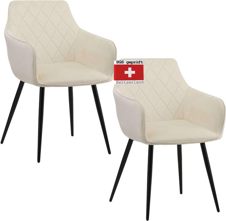 Image du produit Albatros International ALBATROS Chaise de salle à manger SALO (lot de 1/2) - Moderne et élégante, confortable chaise