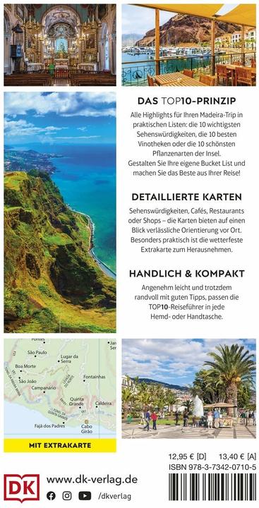 Produktbild TOP10 Reiseführer Madeira (Deutsch, DK Verlag Reise, 2023)