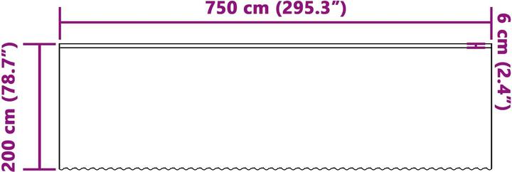 Produktbild vidaXL Spitzenvorhang (750 x 200 cm)