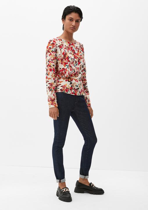 Immagine prodotto s.Oliver Bluse Musterbluse mit Smok-Detail (46)