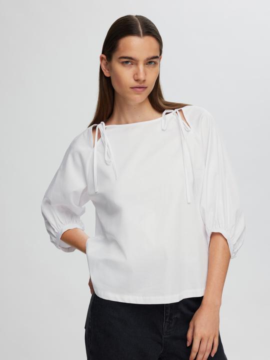 Produktbild Selected Loose Fit Bluse mit 3/4 Ärmeln (40)