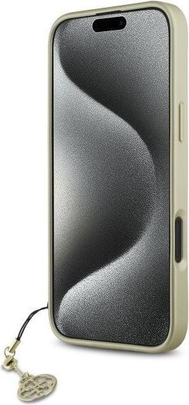 Immagine prodotto Guess GUHCP16SGF4GBR iPhone 16 6.1" brązowy/marrone custodia rigida 4G Charms Collection (Apple iPhone 16)