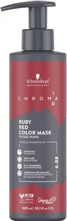 Image du produit Schwarzkopf Professional Chroma ID Bonding Color Mask 6-88 Blond foncé Extra Rouge (300 ml)