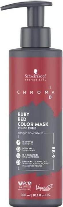 Immagine prodotto Schwarzkopf Professional Chroma ID Bonding Colour Mask 6-88 Biondo Scuro Rosso Extra (300 ml)