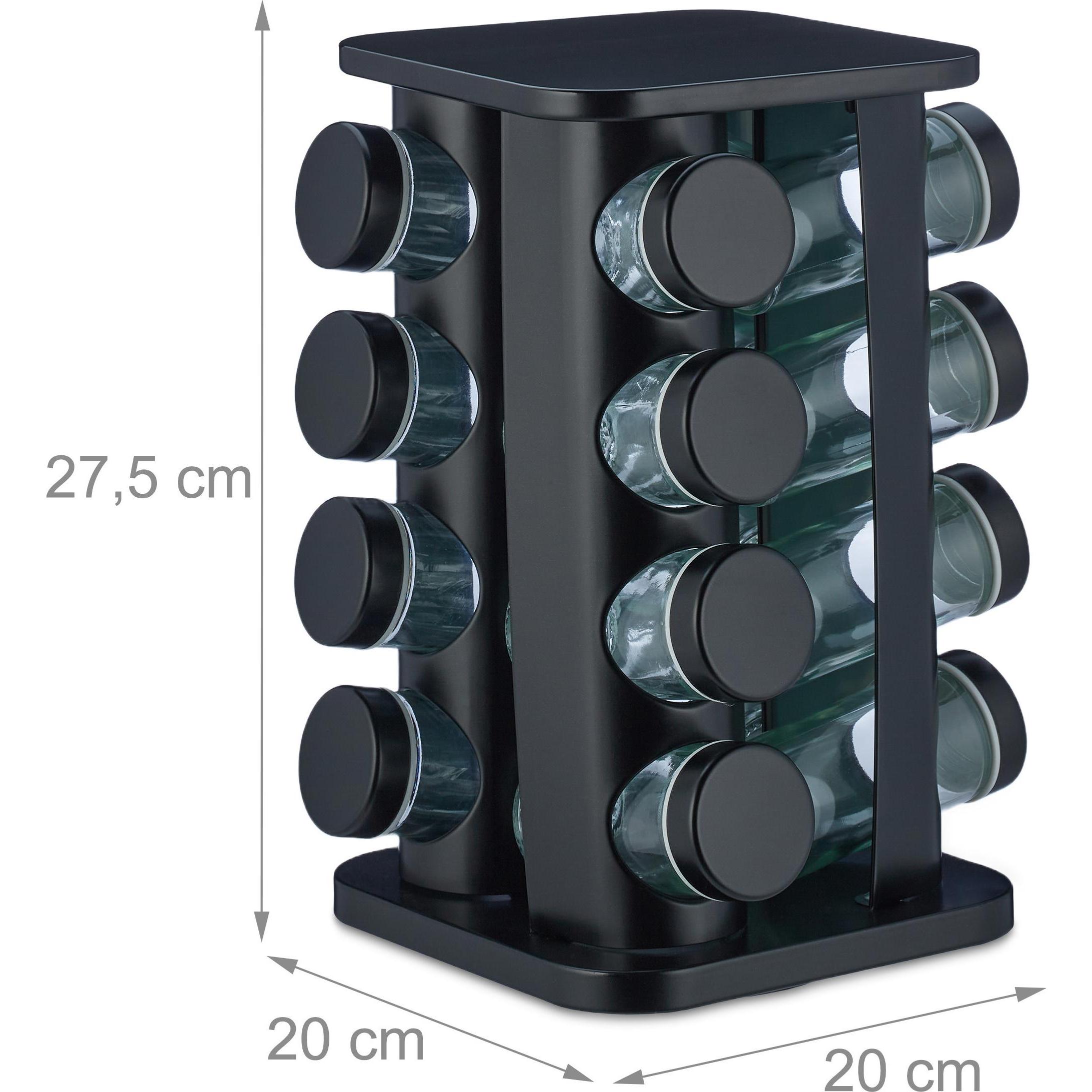 Thumbnail - Relaxdays 17 tlg. Geürzkarussell, Küchen Organizer, Schwarz