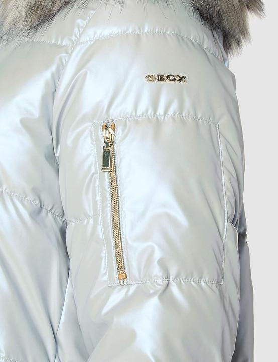Actual product image Geox Metallic Maxi-Bomber with Oversized Fit and Breathable Technology (50)