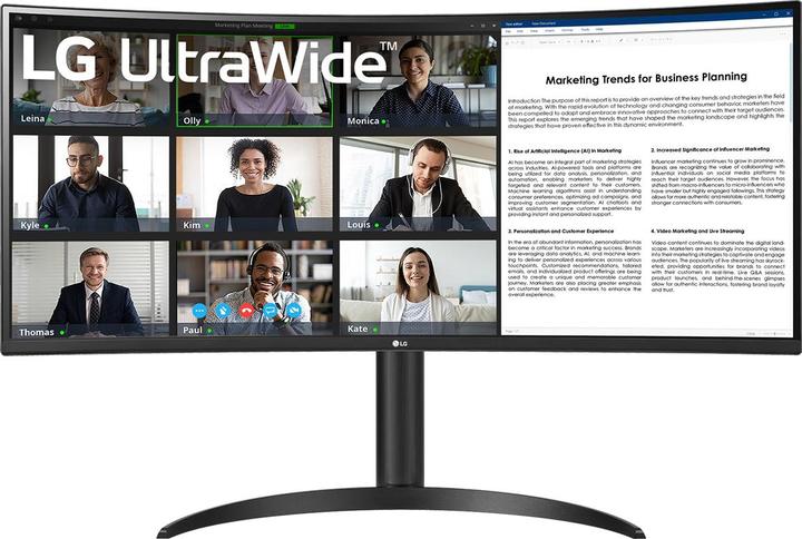 Actual product image LG Curved Monitor 34BR55QC 34" led va (3440 x 1440 pixels, 34")