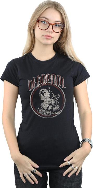 Image du produit - T-shirt DEADPOOL VINTAGE CIRCLE - Femme (XL)