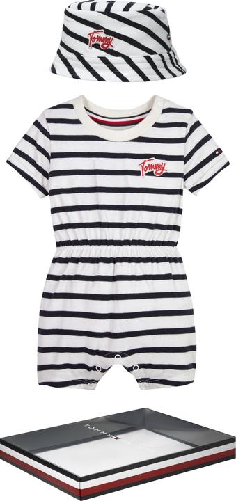 Actual product image Tommy Hilfiger Baby Striped Shortall Giftbox (92)