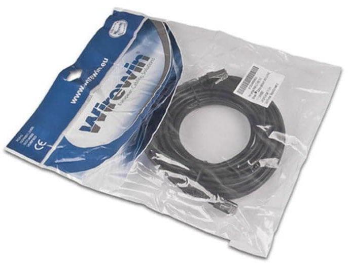 Produktbild Wirewin Outdoor Patchkabel: 0.5m, schwarz (U/FTP, CAT5e, 0.50 m)