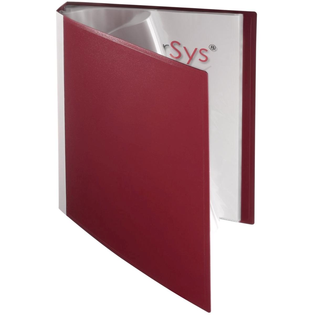 Foldersys, Mappe, Sichtbuch DIN A4, 30 Hüllen bordeaux (A4, 1 x)